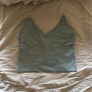Light Blue Strappy workout Top